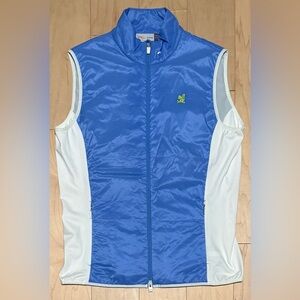 The Country Club Brookline KJUS Lightweight Golf Vest Blue White Women’s 42 XL